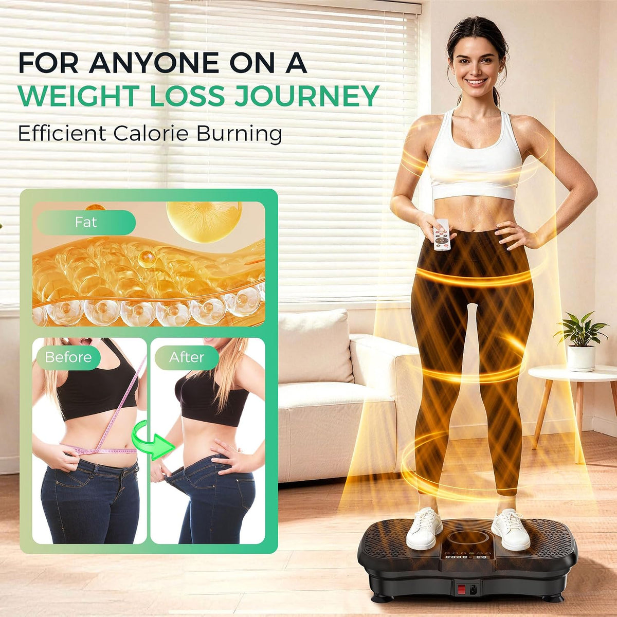 Vibration Plate Exercise Machine,120 Levels Vibrating Plate