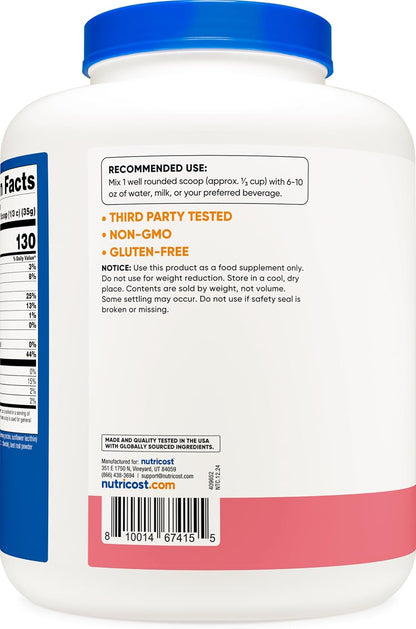 Whey Protein Concentrate (Strawberry Milkshake) 5LBS - Gluten Free & GMO Free (Pack of 2)