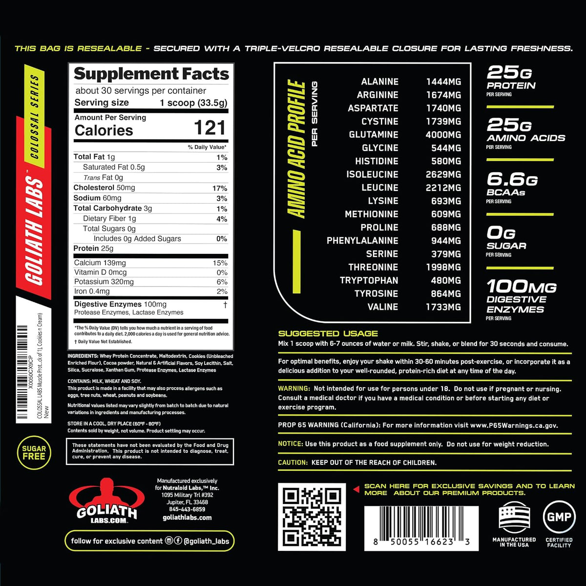 Muscle Protein Whey Powder [5 Lbs/Pack of 1]– Cold Filtered, 25G Pure Protein, 6.6G Bcaas (Packaging May Vary) (5LB, Chocolate)
