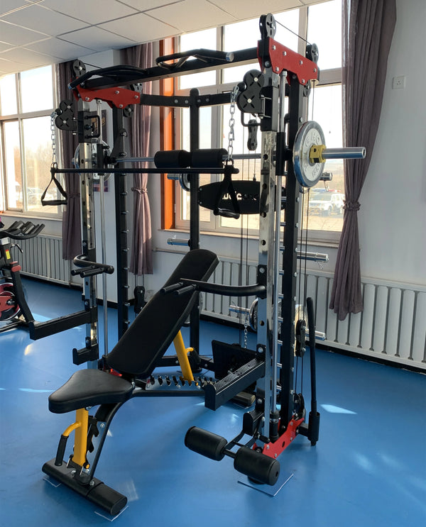 Smith Machine Built for Home Gyms, Steel Frame, 6mm Cable, 400KG Max Load, 10-Year Warranty