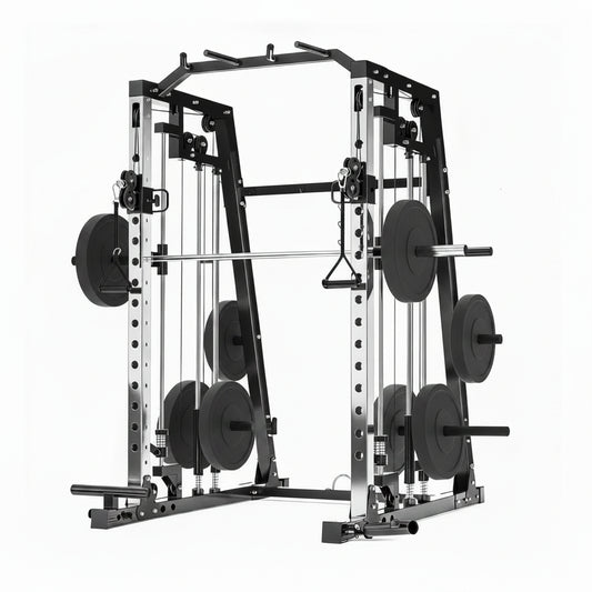 Smith Machine Home Gym – 2200LBS Multi-Function Squat Rack with Smith Bar