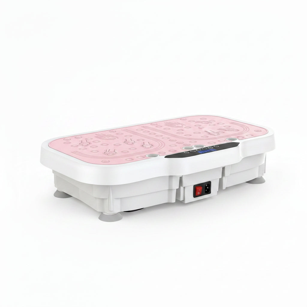 Vibration Plate Exercise Machine, 8000 Vibrations/Min Adjustable Fitness Platform, 400 Lbs Capacity Whole Body Workout Extra Large Size Platform with Bluetooth for Weight Loss, Women & Men