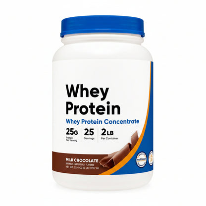 Whey Protein Concentrate (Chocolate) 2LBS - Gluten Free & Non-Gmo